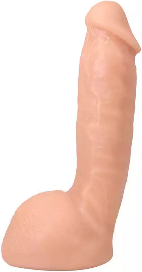 Doc Johnson Ultraskyn Dildo realist cu Scrotum Flesh 23cm
