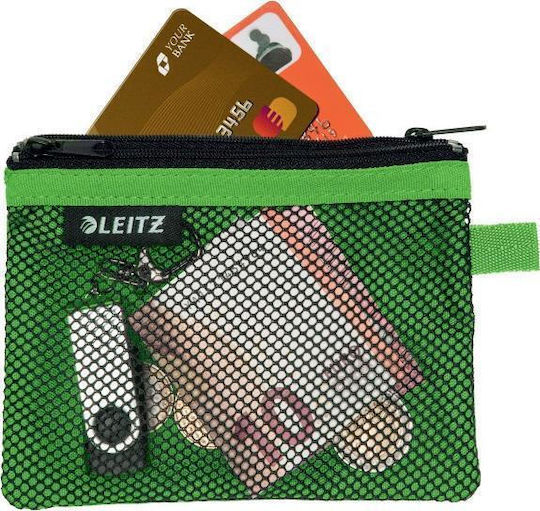 Leitz Wow Two Compartment Zipper Top Pencil Case Size S Green