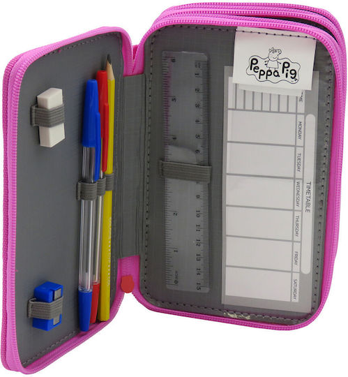 CyP Brands Pencil Case with 3 Compartments Multicolored