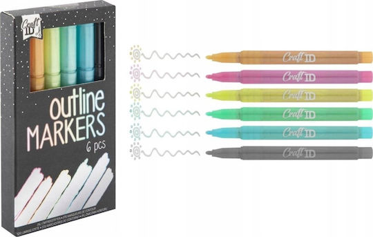 Teka Permanent Markers Multicolour 6pcs