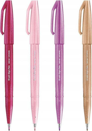 Pentel Маркер Black, Blue, Red, Green