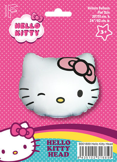 Foil Balloon Shape Head Hello Kitty 51 X 53 cm Packaged