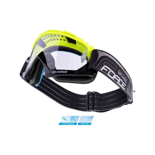 Force Fahrradbrillen Downhill mit Schwarz Rahmen und Mehrfarbig Linsen