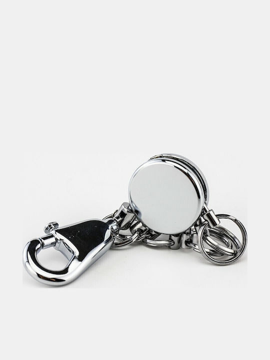Troika Schlüsselanhänger Patent Metallisch Silber