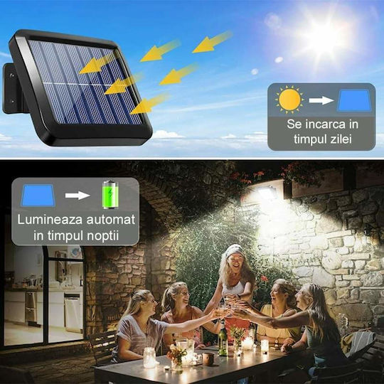 Montat pe perete Lampă Solară 260lm cu Senzor de Mișcare și Telecomandă 15cmx13cmcm