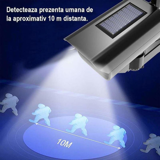 Montat pe perete Lampă Solară cu Senzor de Mișcare și Telecomandă 12cmx6.5cmx6cmcm