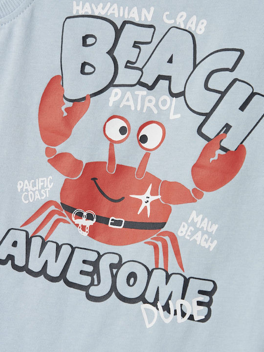 Детска Блуза Без Ръкав Светлосиня Beach