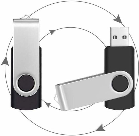 8GB USB 2.0 Stick Μαύρο