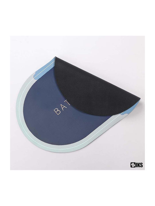 Rutschfest Badematte Oval Blue / Gray 58x38cm
