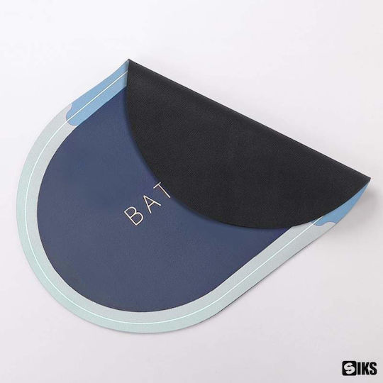 Antiderapant Covoraș de Baie Oval Blue / Gray 58x38buc