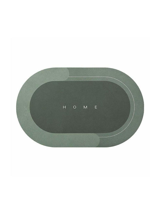 Antiderapant Covoraș de Baie Oval Verde 57x38buc