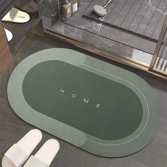 Antiderapant Covoraș de Baie Oval Verde 57x38buc