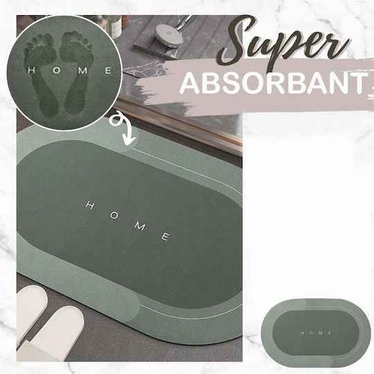 Antiderapant Covoraș de Baie Oval Verde 57x38buc