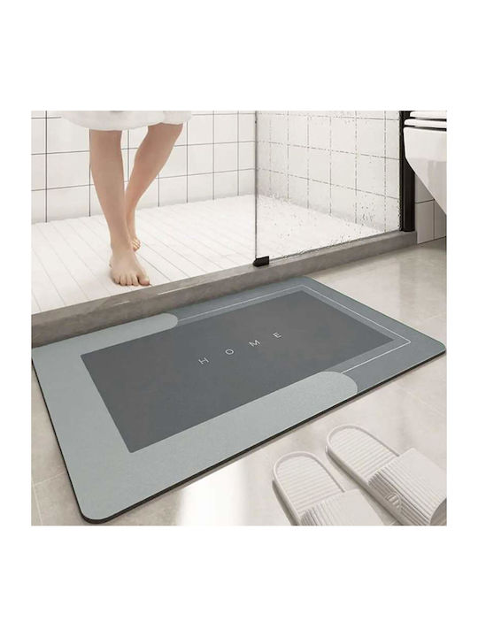 Αντιολισθητικό Πατάκι Μπάνιου Gray 60x40εκ.