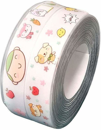 Bandă adezivă izolatoare Siks anti-stropire baie bucătărie durabilă ușor de curățat 3,2 m model "cei mai buni prieteni"