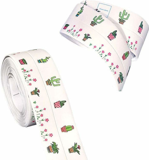 Siks Insulating Adhesive Tape Antistatic Bathroom Kitchen Durable Easy To Clean 3.2 M Cactus Model