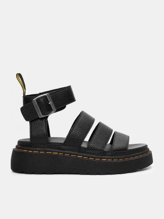 Women's Flat Sandals Flatforms in Black Color