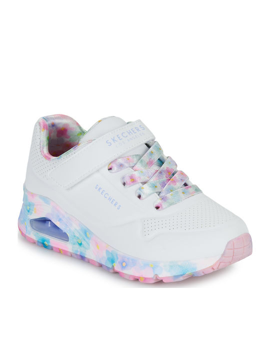 Skechers Uno Gen1 Kids Sneakers with Scratch White 310321L-WMLT
