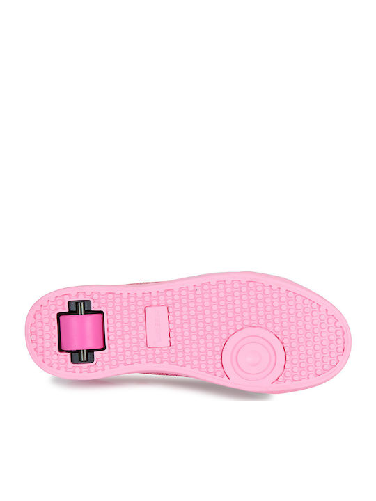 Classic Kinder Sneakers mit Rollen Rosa
