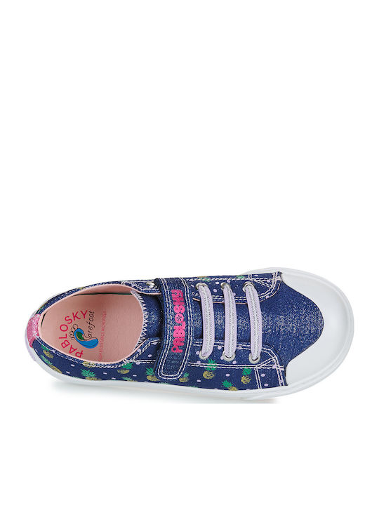 Kinder Sneakers mit Klettverschluss Blau