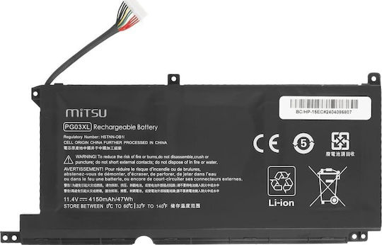 Mitsu Συμβατή Μπαταρία για HP Pavilion HP Pavilion Gaming 15-DK, 15-T, 16-A με 4150mAh