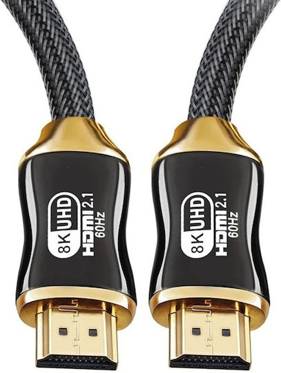 Verk Group HDMI 2.1 Ultra High Speed 48Gbps 4K 120Hz HDR VRR Kabel HDMI-Stecker - HDMI-Stecker 3m Schwarz