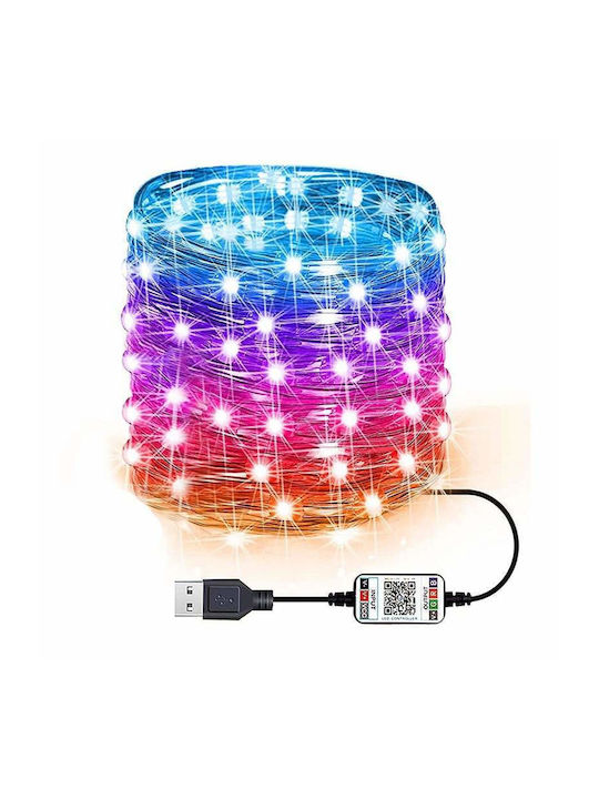 Lichter LED 5m. Mehrfarbige USB in Zeichenfolge 1Stück Lichter LED 5m. Mehrfarbige USB in Zeichenfolge 1Stück