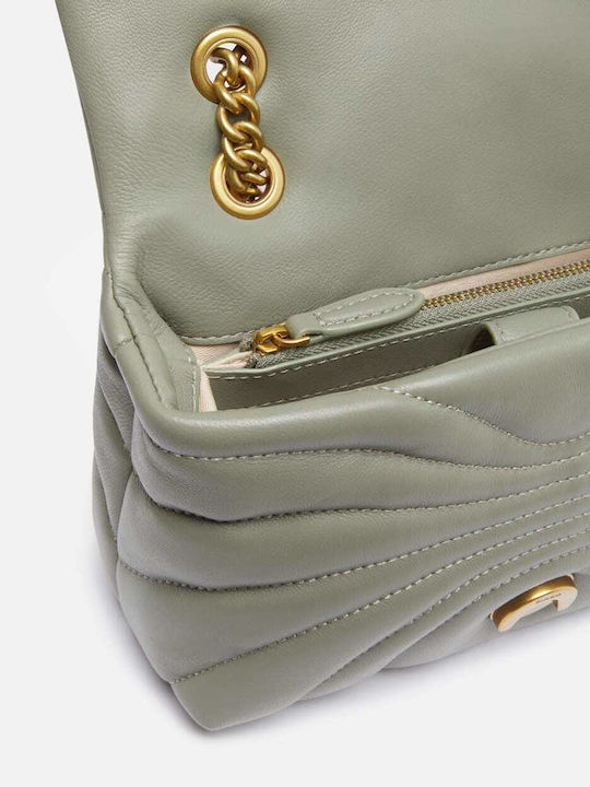 Love Puff Fabric Women's Bag Crossbody Shoulder Handbag Green