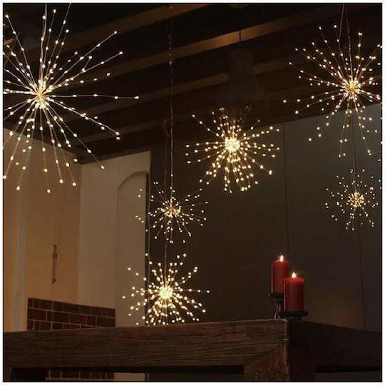 500 Lămpițe LED 5m. Alb cald tip Focuri de artificii 1buc
