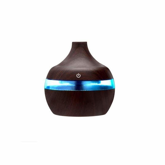 Umidificator Mini Siks Ultrasonic Umidificator LED Culoare Lemn Închis