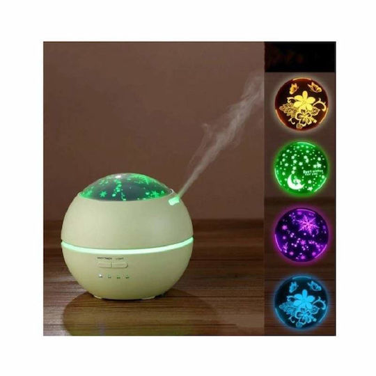 Siks Ultrasonic Humidifier Multicolored Light Projection Aroma Diffuser Green