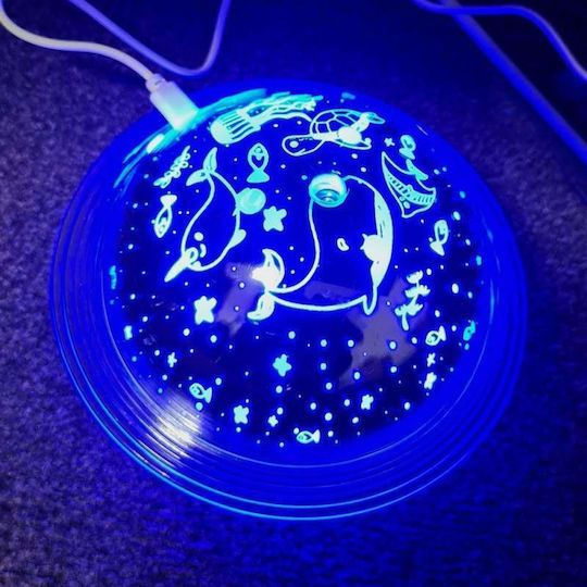 Umidificator Aromaterapie Lumină de Noapte Model Animal Marin Siks Planet Saturn Capacitate 250ml 3 Tipuri de Lumină 2 Moduri de Pulverizare Alimentare cu Conectare
