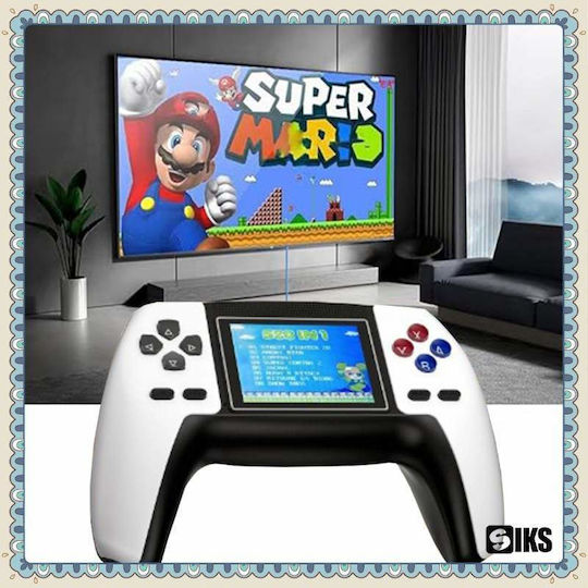 P5 Siks Portable Video Game Console 520 Retro Games 320x240 Resolution Display Av Output Usb Charging 1020mah White