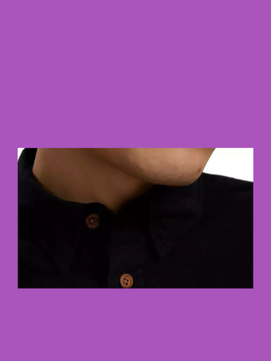 Long-sleeved Linen Shirt Caviar
