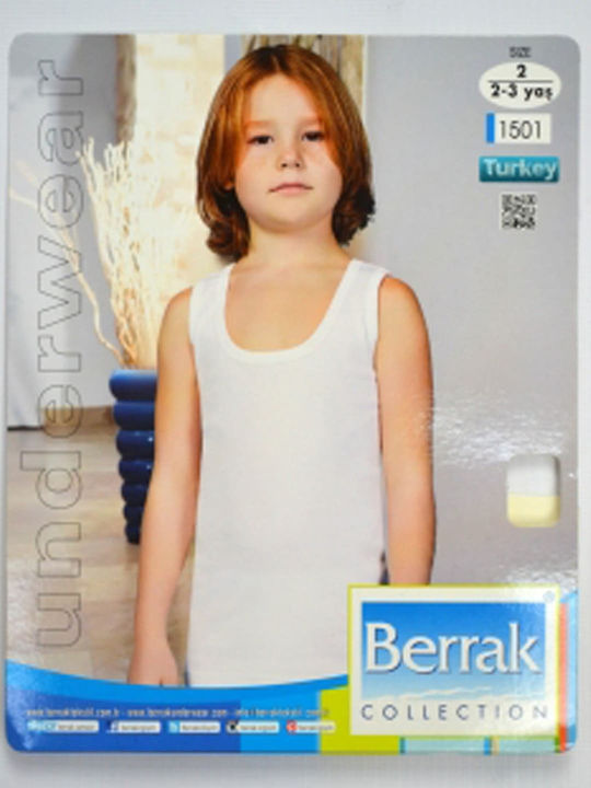 Berrak Παιδικό Φανελάκι White