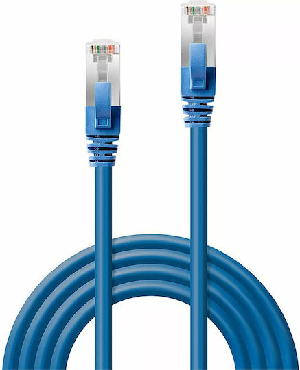 Lindy S/FTP Cat.6 (Gigabit) Καλώδιο Δικτύου Ethernet 1m Μπλε