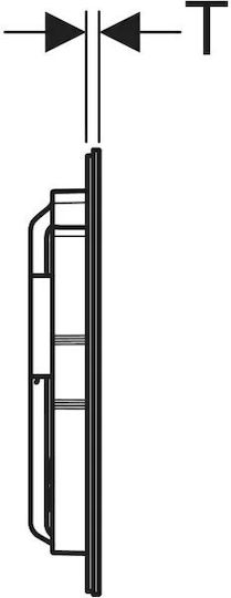 Geberit Sigma Dual Flush Flush Plate for Toilets Inox