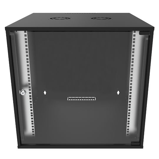 Canovate Επιτοίχια Καμπίνα Rack 12U 60x60cm Μαύρο WC1S-9-1266A-BC