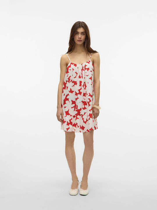 Summer Mini Dress Fiery Red