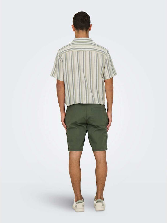 Ανδρική Βερμούδα Chino Olive