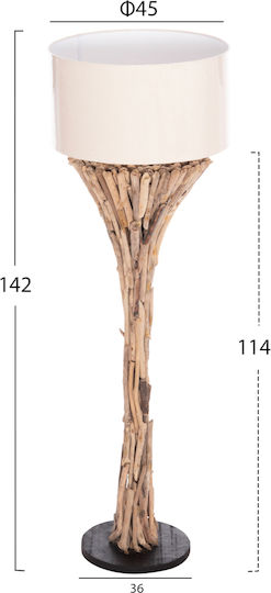 HomeMarkt Stehlampe H142cm. Weiß HomeMarkt Stehlampe H142cm. Weiß
