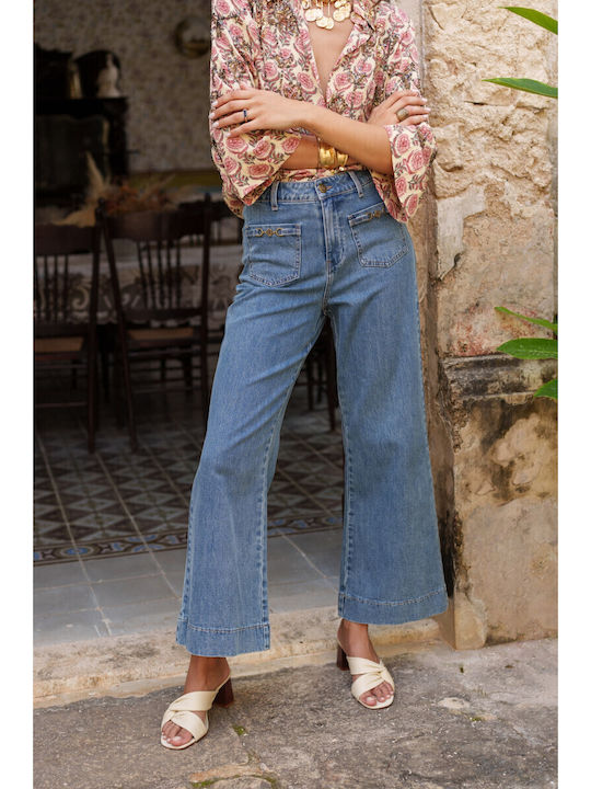 Women's Jean Trousers Flared Denim