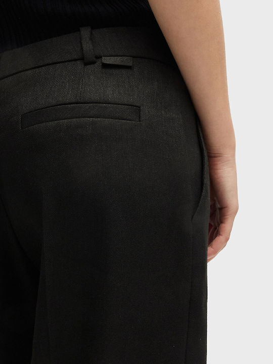Halati Damen Leinen Hose Black
