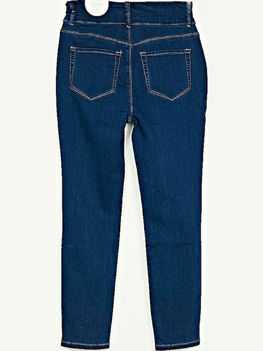 Ψηλόμεσο Γυναικείο Jean Παντελόνι Push Up μπλε