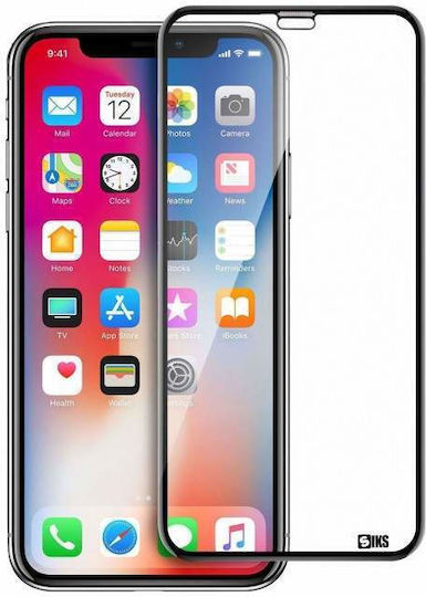 Folie de sticlă Siks pentru iPhone X, aplicare ușoară, anti-amprente, duritate 9H, transparentă