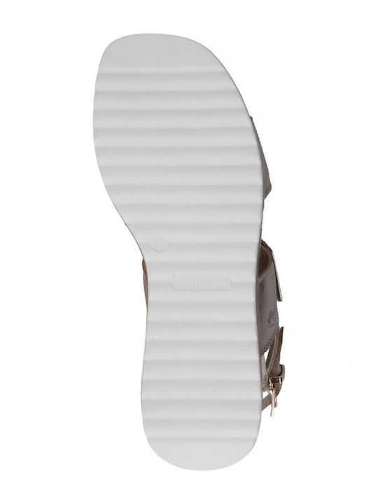 Damenplattformen Beige