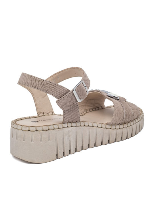 Anatomische Damenplattformen Beige