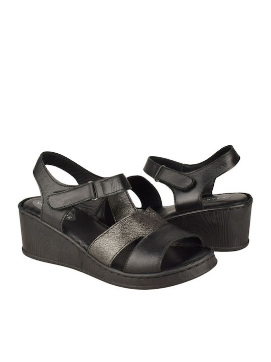 Летни дамски платформи Черни
