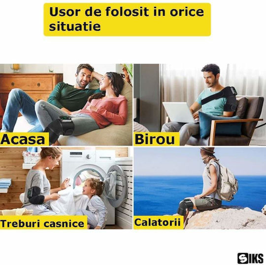 Dispozitiv de masaj pentru picioare cu funcție de încălzire Neagră