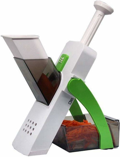 Feliator Manual Tip Mandolină Rabatabil 4 Funcții Alb Verde